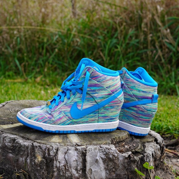 Nike Shoes - NIKE iD High Top Tennis Stripe Sneakers